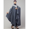 Designer embroidery Irani Kaftan - Grey